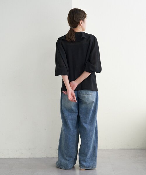 SHENERY(シーナリー)の「フリルカラーブラウス(シャツ/ブラウス・レディース・ベージュ/ブラック/オフホワイト・FREE)」の15枚目の写真