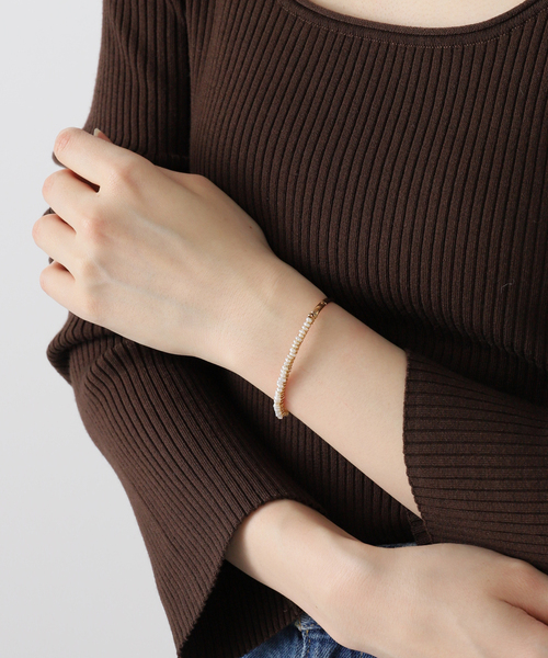 GAS BIJOUX（ガスビジュー）の「Gas Bijoux/ガス ビジュー マザーオブパールブレスレット（ブレスレット・レディース・ゴールド・FREE）」の8枚目の写真