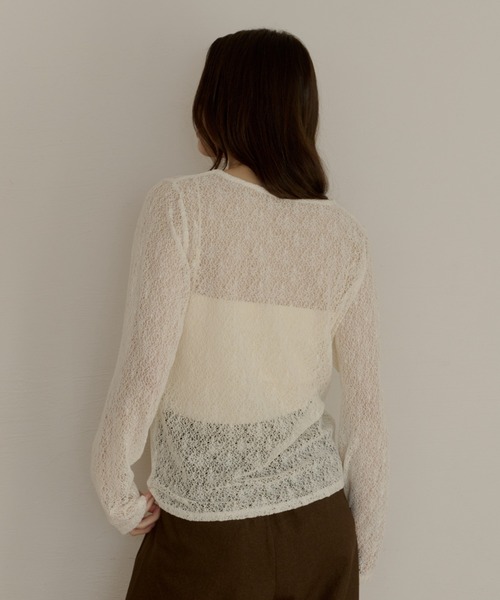 nuance sheer tops/ニュアンスシアートップス（Tシャツ/カットソー
