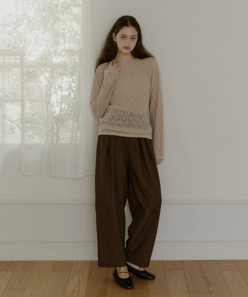 nuance sheer tops/ニュアンスシアートップス（Tシャツ/カットソー