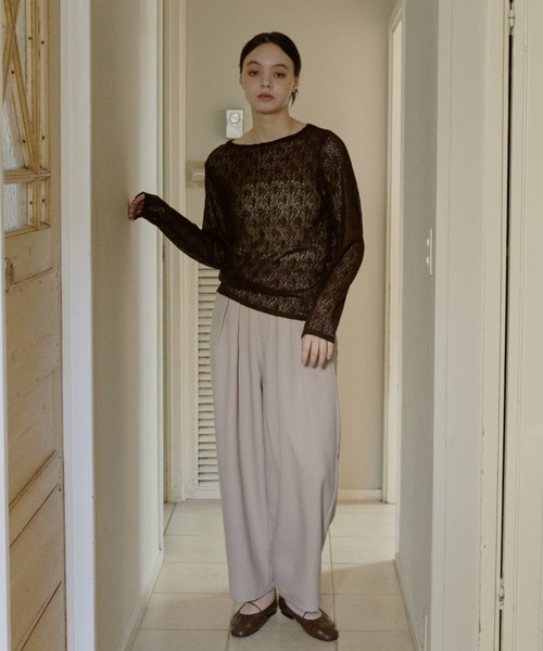 nuance sheer tops/ニュアンスシアートップス（Tシャツ/カットソー