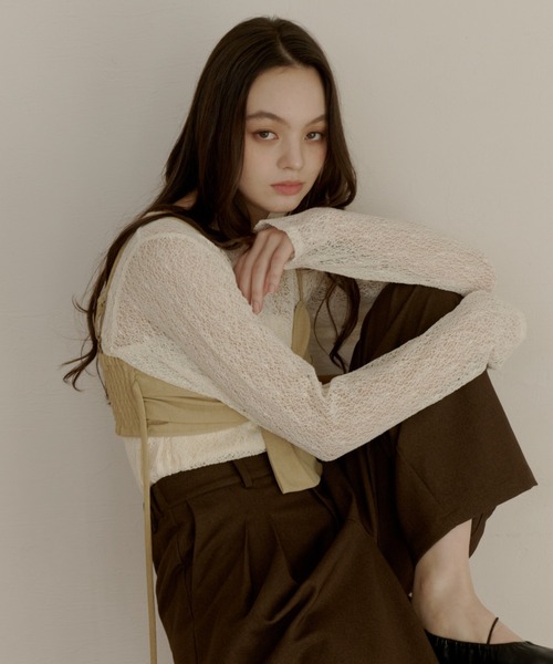 nuance sheer tops/ニュアンスシアートップス（Tシャツ/カットソー