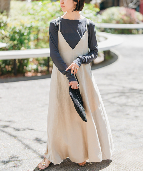 Spick & Span（スピックアンドスパン）の「《追加3》シアーボートネックプルオーバー（Tシャツ/カットソー・レディース・チャコールグレー/ホワイト・FREE）」の20枚目の写真