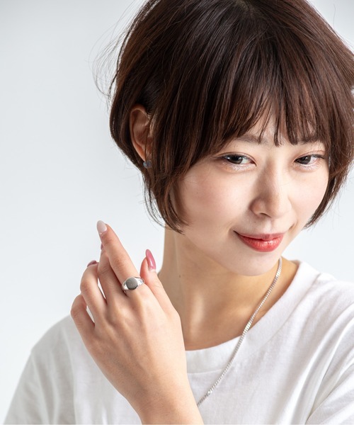 TOM WOOD（トムウッド）の「【TOMWOOD/トムウッド】Mini Oval　シルバーリング 指輪 ピンキー（リング・レディース・シルバー・48/50/52/54）」の3枚目の写真