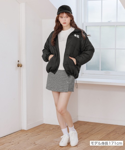 MARY QUANT（マリークワント）の「ロゴダウンパーカ ブルゾン（ダウン
