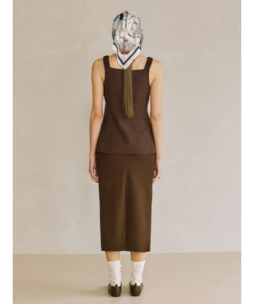 PADO SEOUL(パドソウル)の「女性ツイストスカート ブラウン(スカート・レディース・その他・SMALL/MEDIUM)」の3枚目の写真