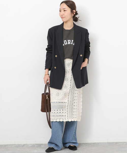 JOURNAL STANDARD relume（ジャーナルスタンダード　レリューム）の「ダブルフロントブレザー（テーラードジャケット・レディース・ネイビー・38/36）」の9枚目の写真