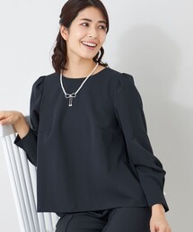 デュアルストレッチバックレース ブラウス