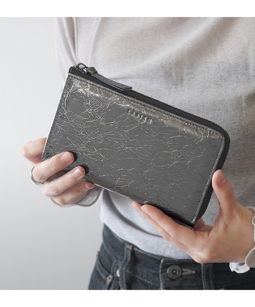 LASIEM(ラシエム)の「長財布 レディース 本革 カードケース メタリック スキミング防止(財布・レディース・シルバー/ブラック×シルバー/ゴールド/ブロンズ・FREE)」の13枚目の写真