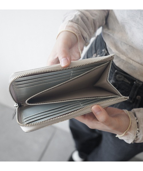 LASIEM(ラシエム)の「長財布 レディース 本革 カードケース メタリック スキミング防止(財布・レディース・シルバー/ブラック×シルバー/ゴールド/ブロンズ・FREE)」の16枚目の写真