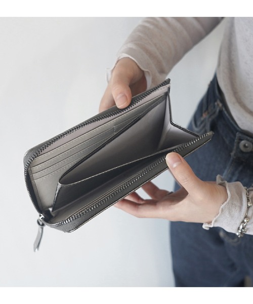 LASIEM(ラシエム)の「長財布 レディース 本革 カードケース メタリック スキミング防止(財布・レディース・シルバー/ブラック×シルバー/ゴールド/ブロンズ・FREE)」の17枚目の写真