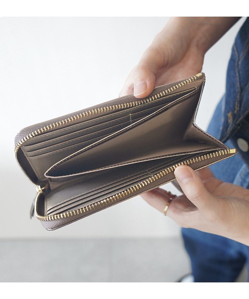 LASIEM(ラシエム)の「長財布 レディース 本革 カードケース メタリック スキミング防止(財布・レディース・シルバー/ブラック×シルバー/ゴールド/ブロンズ・FREE)」の18枚目の写真