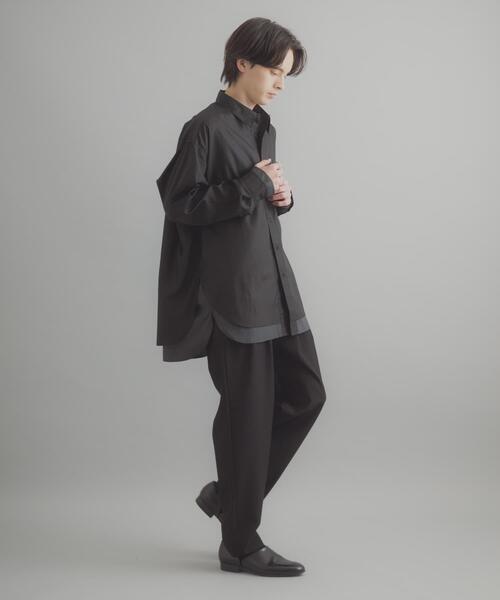 SENSE OF PLACE by URBAN RESEARCH(センスオブプレイスバイアーバンリサーチ)の「レイヤードレギュラーカラーシャツ(シャツ/ブラウス・メンズ・ライトブルー/チャコールグレー/ホワイト・MEDIUM/LARGE)」の5枚目の写真