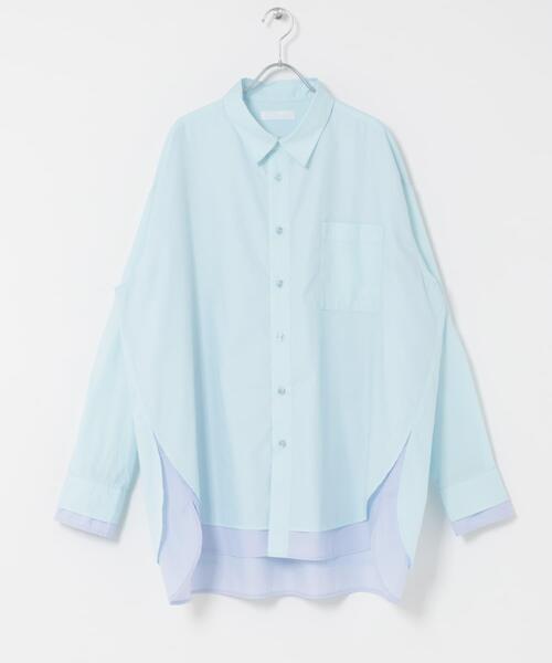 SENSE OF PLACE by URBAN RESEARCH(センスオブプレイスバイアーバンリサーチ)の「レイヤードレギュラーカラーシャツ(シャツ/ブラウス・メンズ・ライトブルー/チャコールグレー/ホワイト・MEDIUM/LARGE)」の21枚目の写真