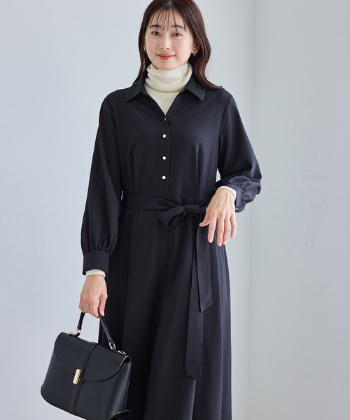 ROPE' PICNIC(ロペピクニック)の「リボンシャツワンピース(シャツワンピース・レディース・ベージュ/ネイビー・M/S/L)」の20枚目の写真