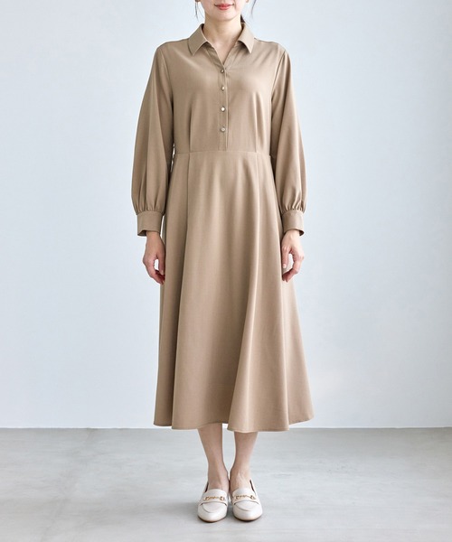 ROPE' PICNIC(ロペピクニック)の「リボンシャツワンピース(シャツワンピース・レディース・ベージュ/ネイビー・M/S/L)」の21枚目の写真