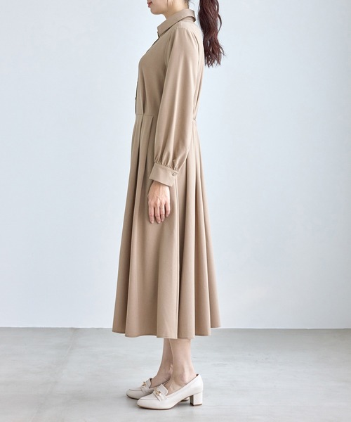 ROPE' PICNIC(ロペピクニック)の「リボンシャツワンピース(シャツワンピース・レディース・ベージュ/ネイビー・M/S/L)」の22枚目の写真