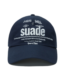 suade（スエード）の「MIXED LOGO BALL CAP [NAVY]（キャップ）」