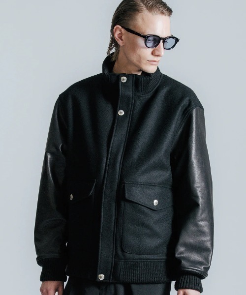 CRIMIE（クライミー）の「CRIMIE/クライミー/A2 MELTON JACKET/A2 メルトン ジャケット（ブルゾン・メンズ・ブラック・M）」の3枚目の写真