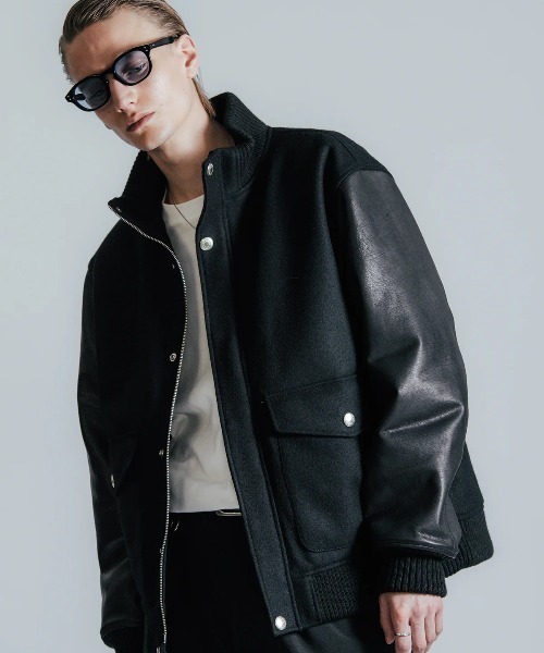 CRIMIE（クライミー）の「CRIMIE/クライミー/A2 MELTON JACKET/A2 メルトン ジャケット（ブルゾン・メンズ・ブラック・M）」の4枚目の写真