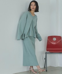 Doux archives | VネックニットSETリブワンピース(ワンピース)