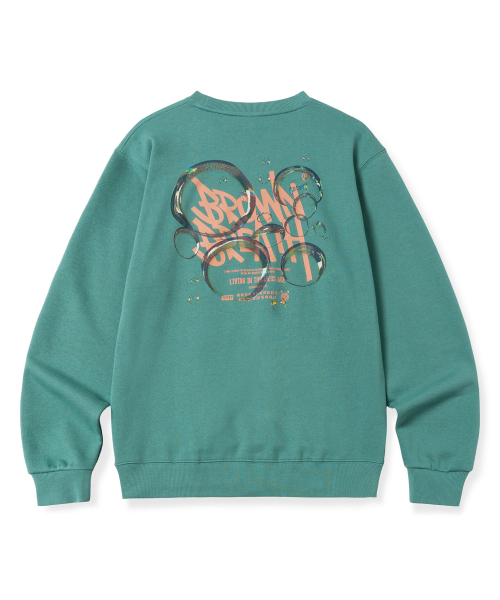 BROWNBREATH(ブラウンブレス)の「BUBBLE TAG CREWNECK - KHAKI(スウェット・レディース・その他・XL/L/M/S)」の1枚目の写真