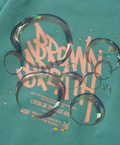 BROWNBREATH(ブラウンブレス)の「BUBBLE TAG CREWNECK - KHAKI(スウェット・レディース・その他・XL/L/M/S)」の3枚目の写真