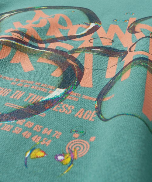 BROWNBREATH(ブラウンブレス)の「BUBBLE TAG CREWNECK - KHAKI(スウェット・レディース・その他・XL/L/M/S)」の4枚目の写真