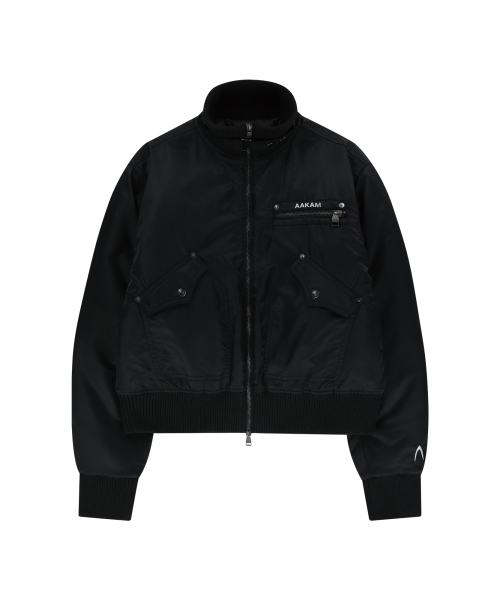 High-Neck Bomber Jacket (Black)（MA-1）｜AAKAM（アーカム）の