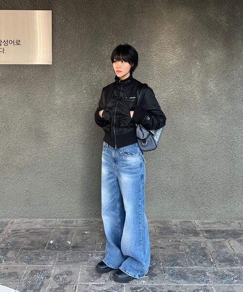 AAKAM(アーカム)の「High-Neck Bomber Jacket (Black)(ブルゾン・レディース・その他・1/2)」の7枚目の写真