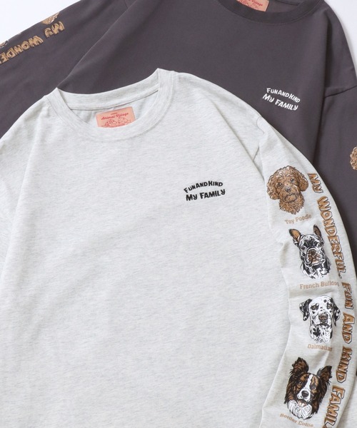 SITRY(シトリー)の「Animal Sleeve Print T-Shirt/アニマル 袖プリント オーバーサイズ 長袖Tシャツ ロンT レディース メンズ(Tシャツ/カットソー・メンズ・チャコール/オートミール/ホワイト系その他/ホワイト/ベージュ系その他2/ベージュ系その他/ブラック系その他2/グレー系その他/ブラック/ホワイト系その他2/ブラック系その他/グレー系その他2・M/LL/L)」の2枚目の写真