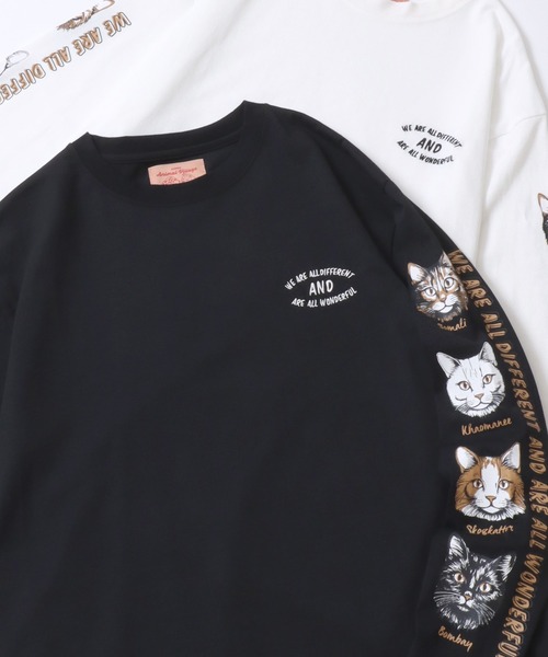SITRY(シトリー)の「Animal Sleeve Print T-Shirt/アニマル 袖プリント オーバーサイズ 長袖Tシャツ ロンT レディース メンズ(Tシャツ/カットソー・メンズ・チャコール/オートミール/ホワイト系その他/ホワイト/ベージュ系その他2/ベージュ系その他/ブラック系その他2/グレー系その他/ブラック/ホワイト系その他2/ブラック系その他/グレー系その他2・M/LL/L)」の5枚目の写真