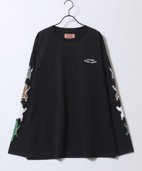 SITRY(シトリー)の「Animal Sleeve Print T-Shirt/アニマル 袖プリント オーバーサイズ 長袖Tシャツ ロンT レディース メンズ(Tシャツ/カットソー・メンズ・チャコール/オートミール/ホワイト系その他/ホワイト/ベージュ系その他2/ベージュ系その他/ブラック系その他2/グレー系その他/ブラック/ホワイト系その他2/ブラック系その他/グレー系その他2・M/LL/L)」の21枚目の写真