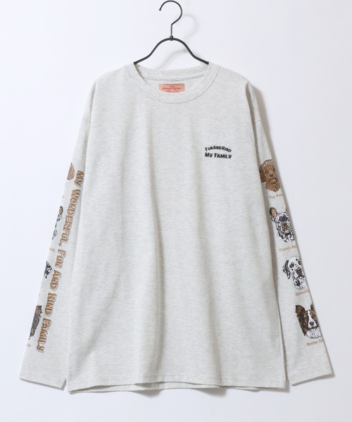 SITRY(シトリー)の「Animal Sleeve Print T-Shirt/アニマル 袖プリント オーバーサイズ 長袖Tシャツ ロンT レディース メンズ(Tシャツ/カットソー・メンズ・チャコール/オートミール/ホワイト系その他/ホワイト/ベージュ系その他2/ベージュ系その他/ブラック系その他2/グレー系その他/ブラック/ホワイト系その他2/ブラック系その他/グレー系その他2・M/LL/L)」の15枚目の写真