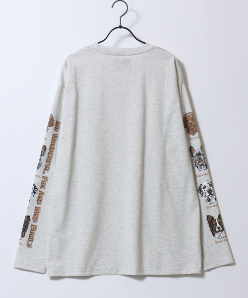 SITRY(シトリー)の「Animal Sleeve Print T-Shirt/アニマル 袖プリント オーバーサイズ 長袖Tシャツ ロンT レディース メンズ(Tシャツ/カットソー・メンズ・チャコール/オートミール/ホワイト系その他/ホワイト/ベージュ系その他2/ベージュ系その他/ブラック系その他2/グレー系その他/ブラック/ホワイト系その他2/ブラック系その他/グレー系その他2・M/LL/L)」の16枚目の写真