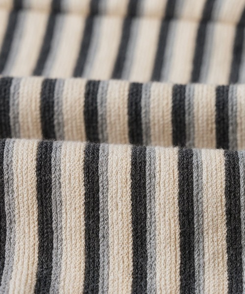 reca（レカ）の「パイル配色ボーダーナロースカート（スカート・レディース・ブラウン/アイボリー・FREE）」の16枚目の写真