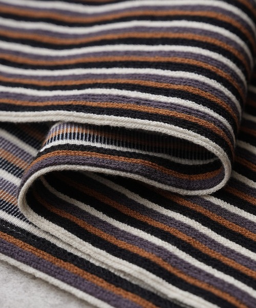 reca（レカ）の「パイル配色ボーダーナロースカート（スカート・レディース・ブラウン/アイボリー・FREE）」の20枚目の写真