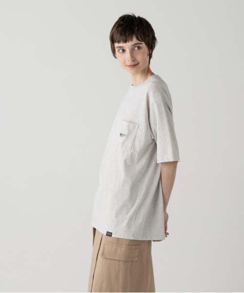 PENDLETON(ペンドルトン)の「ロゴEMB・ポケット・ティ(Tシャツ/カットソー・メンズ・ブラック/杢グレー/オフホワイト/ミント/コーラル・SMALL/X-LARGE/LARGE/MEDIUM)」の4枚目の写真