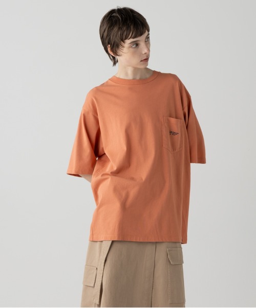 PENDLETON(ペンドルトン)の「ロゴEMB・ポケット・ティ(Tシャツ/カットソー・メンズ・ブラック/杢グレー/オフホワイト/ミント/コーラル・SMALL/X-LARGE/LARGE/MEDIUM)」の1枚目の写真