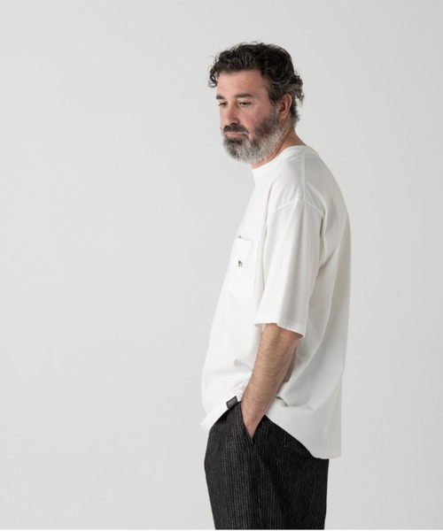 PENDLETON(ペンドルトン)の「ロゴEMB・ポケット・ティ(Tシャツ/カットソー・メンズ・ブラック/杢グレー/オフホワイト/ミント/コーラル・SMALL/X-LARGE/LARGE/MEDIUM)」の9枚目の写真