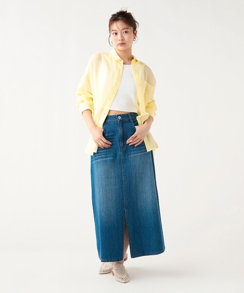 BEAMS HEART(ビームスハート)の「ボイル シャンブレー シャツ(シャツ/ブラウス・レディース・ベージュ/グレー/ピンク/イエロー・FREE)」の9枚目の写真