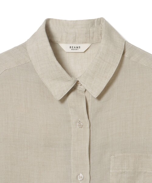 BEAMS HEART(ビームスハート)の「ボイル シャンブレー シャツ(シャツ/ブラウス・レディース・ベージュ/グレー/ピンク/イエロー・FREE)」の14枚目の写真