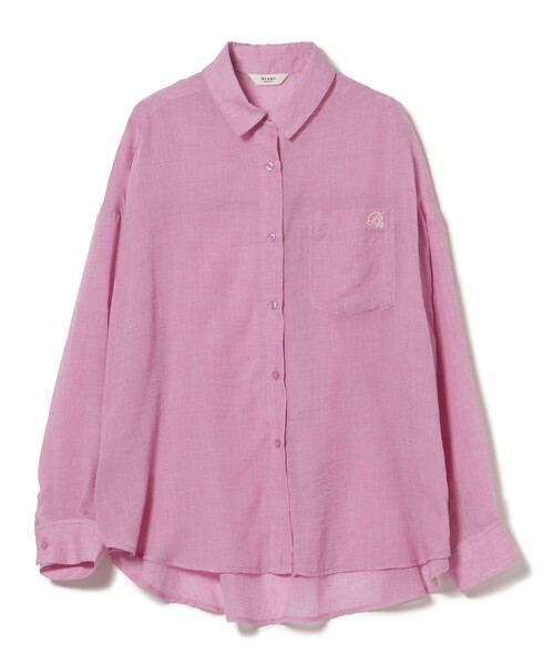 BEAMS HEART(ビームスハート)の「ボイル シャンブレー シャツ(シャツ/ブラウス・レディース・ベージュ/グレー/ピンク/イエロー・FREE)」の17枚目の写真