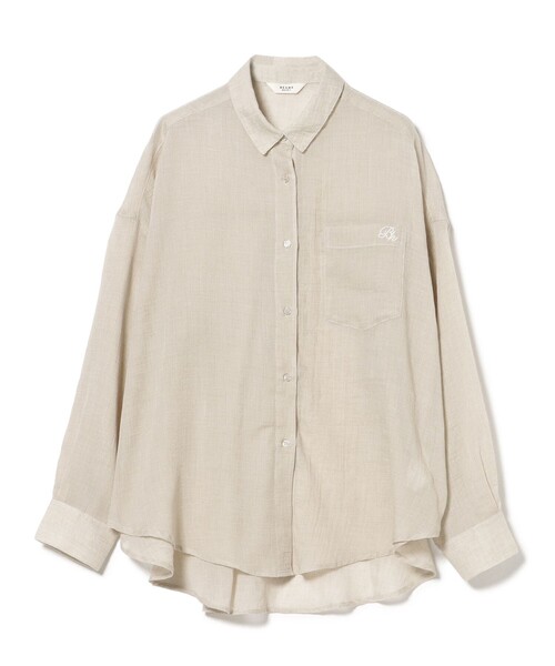 BEAMS HEART(ビームスハート)の「ボイル シャンブレー シャツ(シャツ/ブラウス・レディース・ベージュ/グレー/ピンク/イエロー・FREE)」の22枚目の写真