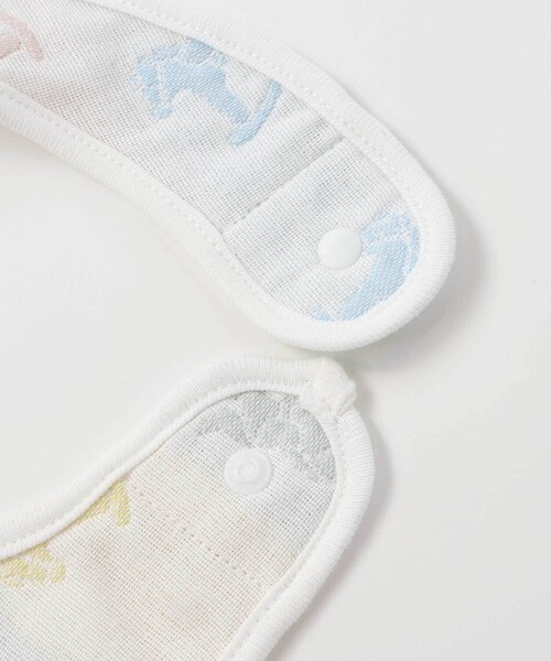 SLAP SLIP BABY(スラップスリップベビー)の「【お揃い】コットンクマ木馬総柄3重ガーゼスタイベビー(スタイ/よだれかけ・キッズ・イエロー系その他・FREE)」の7枚目の写真