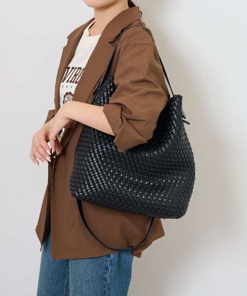 JOURNAL STANDARD relume（ジャーナルスタンダード　レリューム）の「《WEB限定追加》［26SS新作］【MODA LUXE/モーダリュクス】2WAYトートバッグ（トートバッグ・レディース・ブラック・FREE）」の3枚目の写真