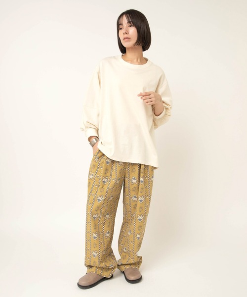RNA-N（アールエヌエーエヌ）の「M2629 HEMP COTTONプルオーバー（Tシャツ/カットソー・レディース・キナリ/イエロー/スミクロ・FREE）」の14枚目の写真