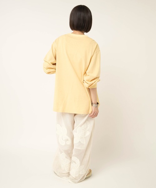 RNA-N（アールエヌエーエヌ）の「M2629 HEMP COTTONプルオーバー（Tシャツ/カットソー・レディース・キナリ/イエロー/スミクロ・FREE）」の20枚目の写真