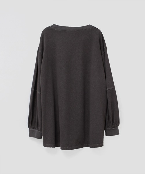 RNA-N（アールエヌエーエヌ）の「M2629 HEMP COTTONプルオーバー（Tシャツ/カットソー・レディース・キナリ/イエロー/スミクロ・FREE）」の8枚目の写真