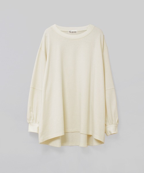 RNA-N（アールエヌエーエヌ）の「M2629 HEMP COTTONプルオーバー（Tシャツ/カットソー・レディース・キナリ/イエロー/スミクロ・FREE）」の5枚目の写真